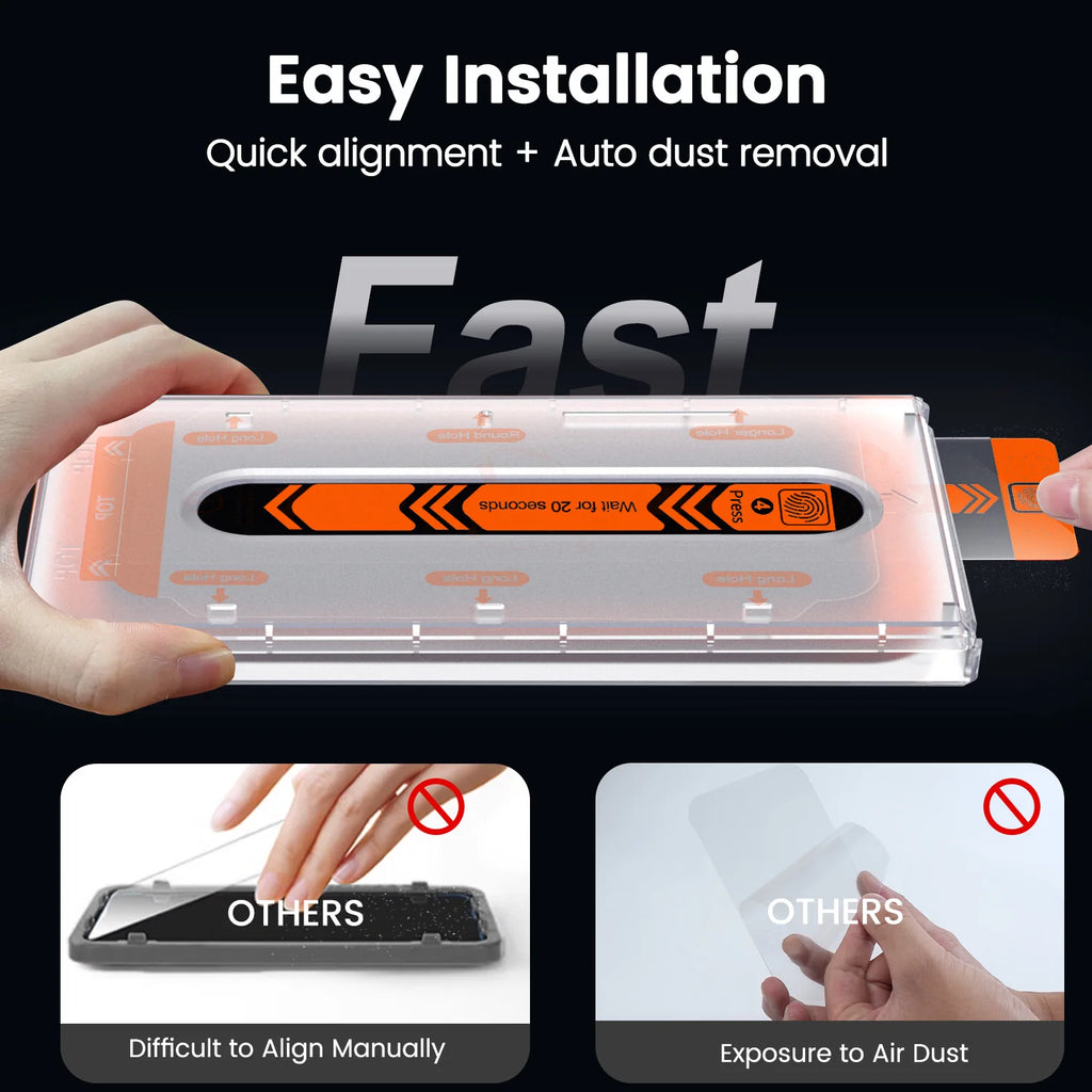 For Samsung S25Edge/S25U/S24+/S23/S22+ 2.5D9HDust-Free Cabin Anti-PeepingPrivacy Toughened Screen Protector Anti-Fall Dust-Proof Tidesmit