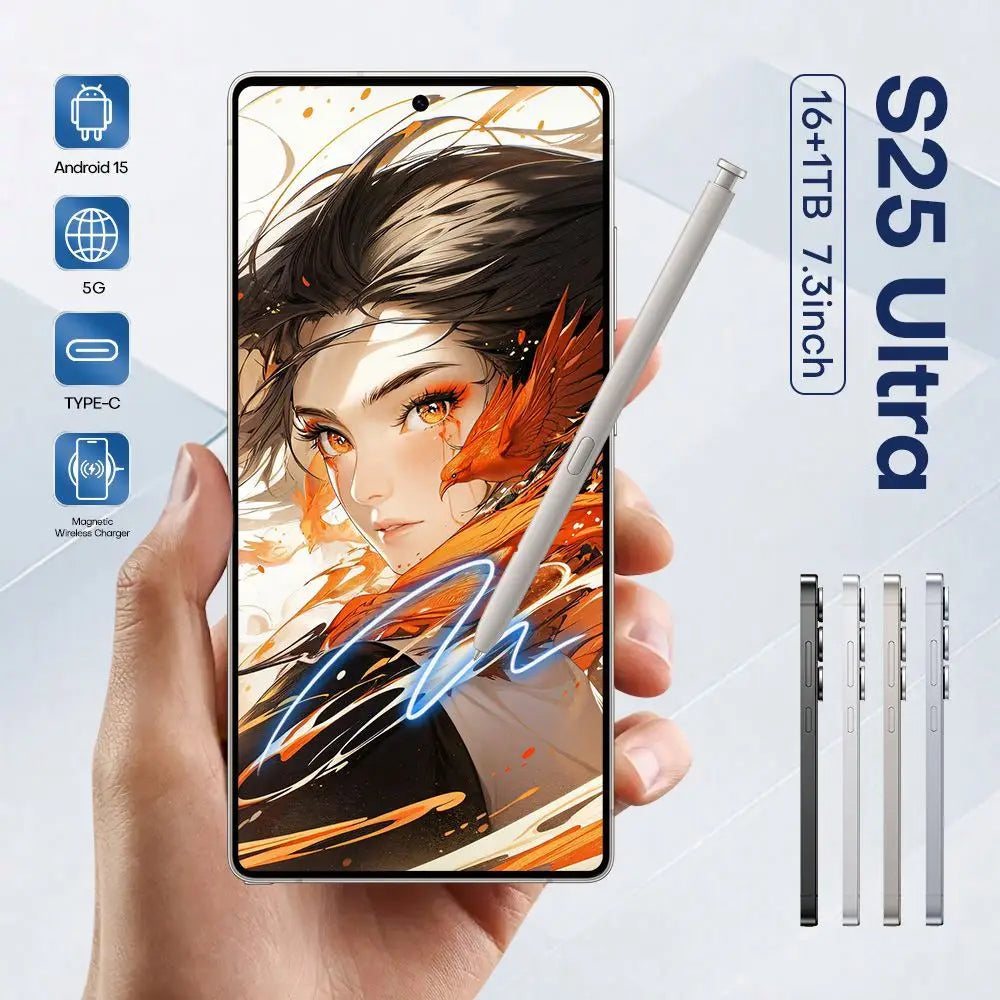 Tidesmit 5G Smartphone, 7.3 Inch AMOLED Display, 16GB RAM, 1TB Storage Tidesmit