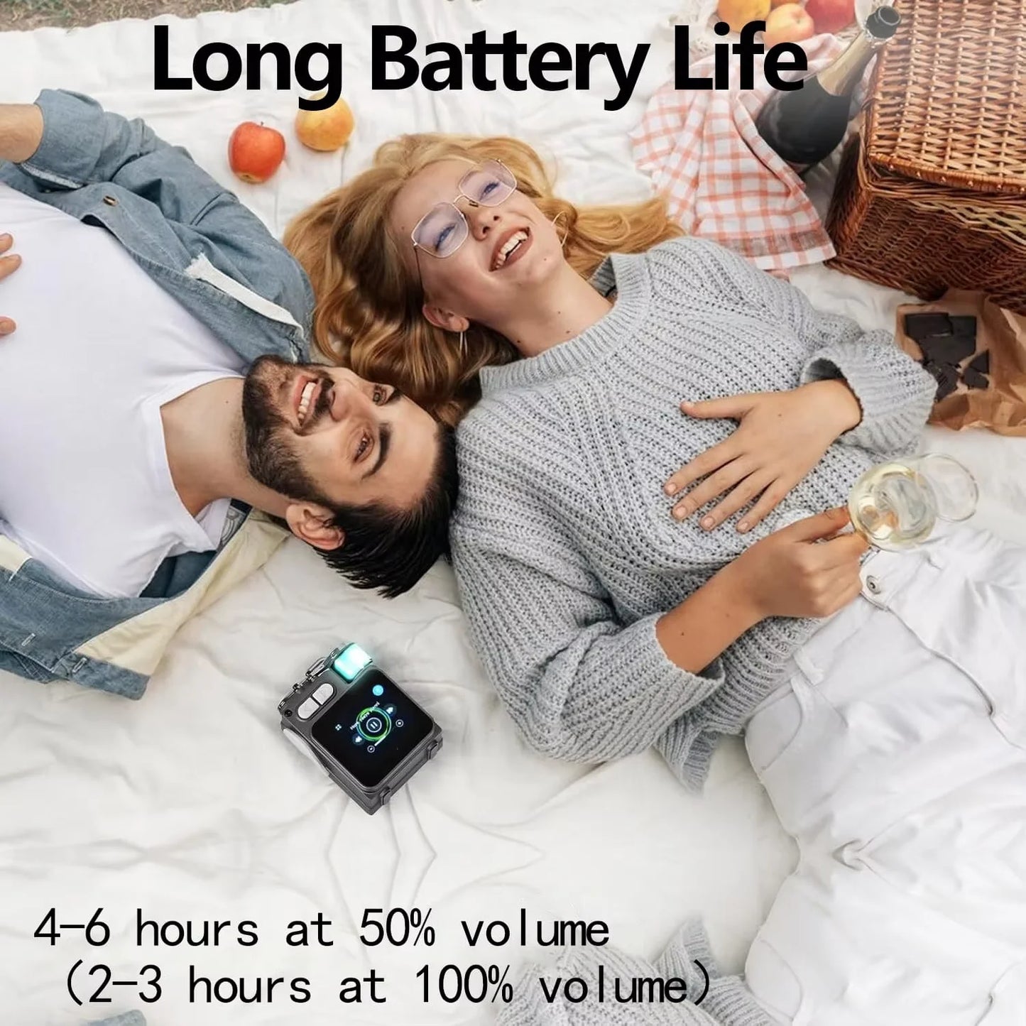 Bluetooth Speaker -Factory New V8 Portable Mini BT Speaker LED Light Smart Touch Screen Rechargeable Battery Speaker for Outdoor Activity