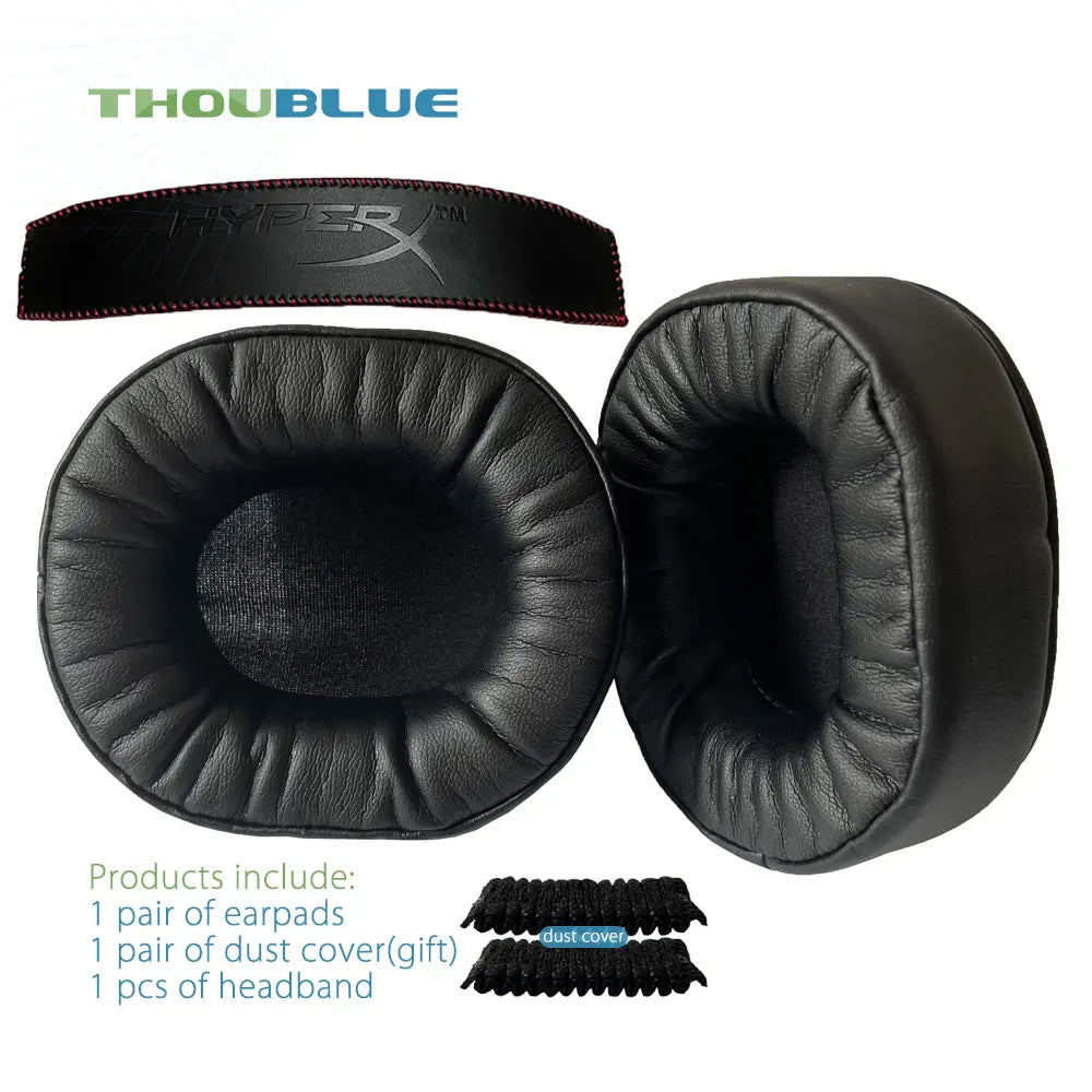 HyperX Cloud Replacement Ear Pads - Memory Foam Over-Ear Cushions 4 and band2 Tidesmit