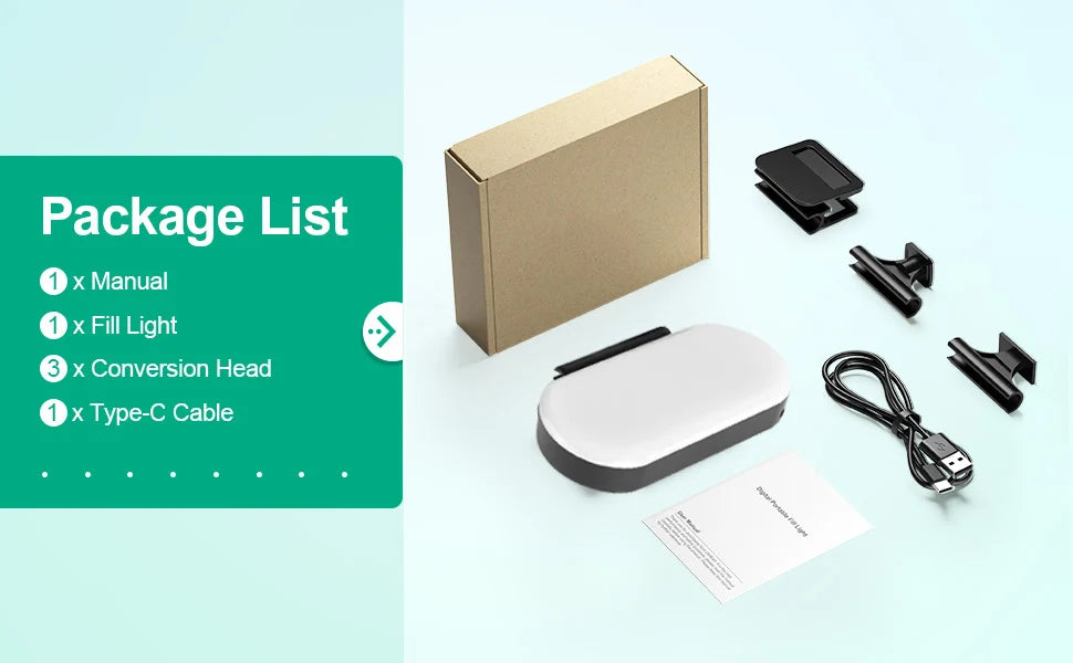 Mini Rechargeable Live Stream V-log Phone Fill Light Camera Portable Led Video Light Phone Selfie Ring Light Tidesmit