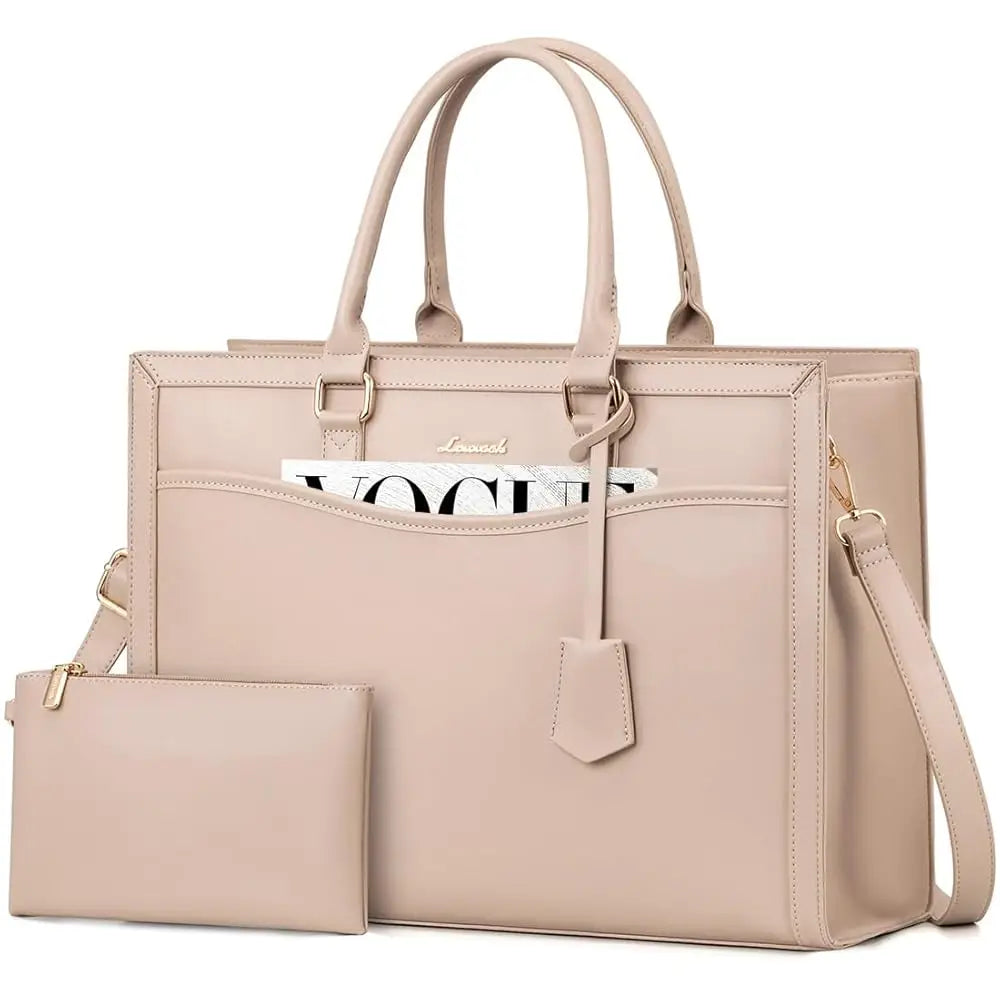 LOVEVOOK 2025 Designer 15.6 17in Laptop Handbag Luxury Tote Bag for Women Ladies Office Travel Daily Work Laptop Tote Hand Bags