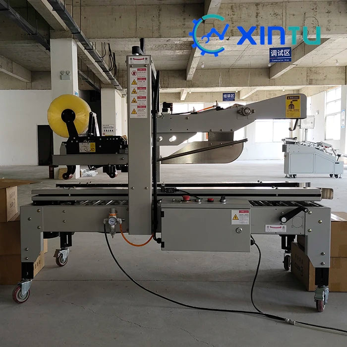 Automatic Pneumatic Digital Tape Dispenser Carton Flaps Folding Tape Sealing High Productivity Energy Saving Secondary Machine