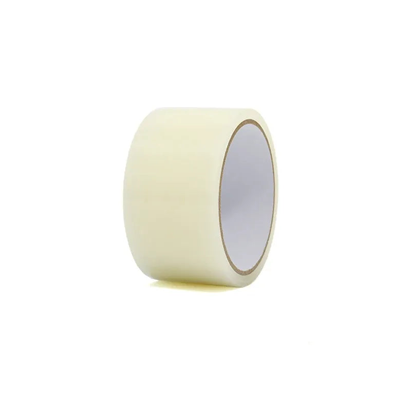 White self-adhesive repair tape roll with exposed inner core