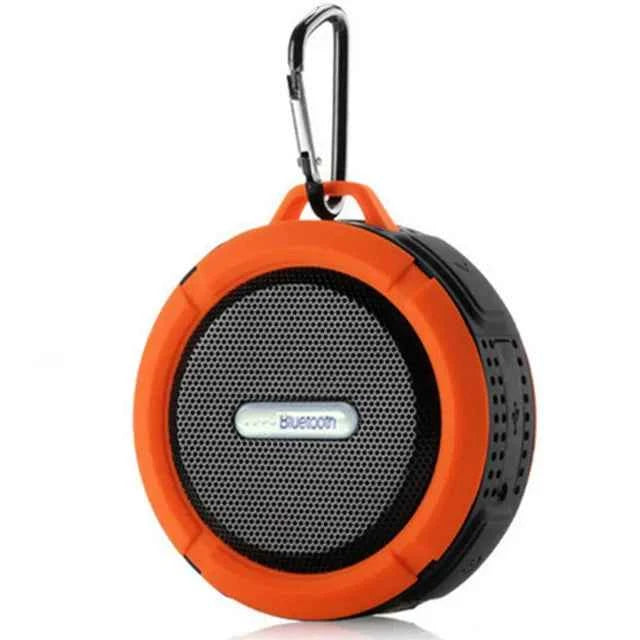 New C6 Active Wireless Speaker Mobile Phone Waterproof with Microphone MP3 Music BT Shower Speaker Support Tf Card Orange plastic My Store