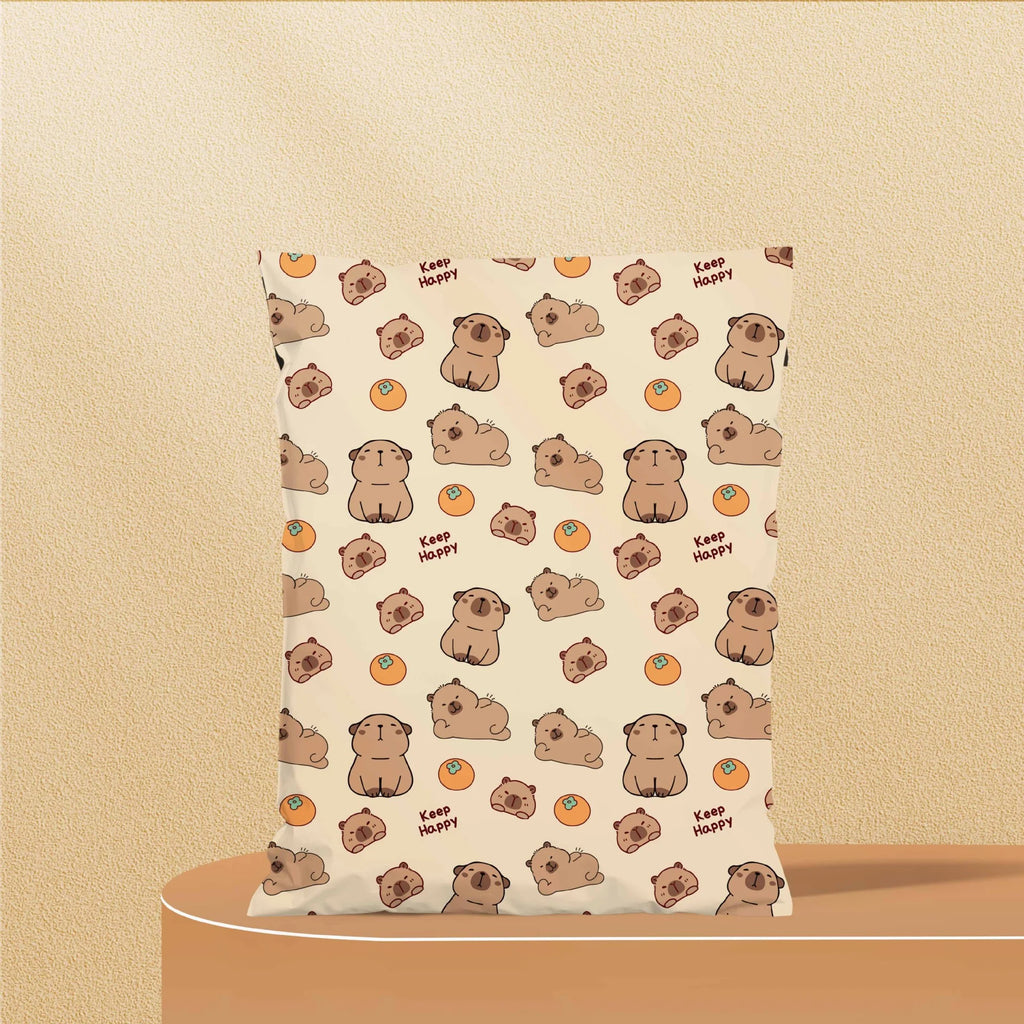 Waterproof Tear-Resistant Poly 3mil Thick Shipping Bags for Clothing Cute Mailing Envelopes Self-Seal Copperplate Printed