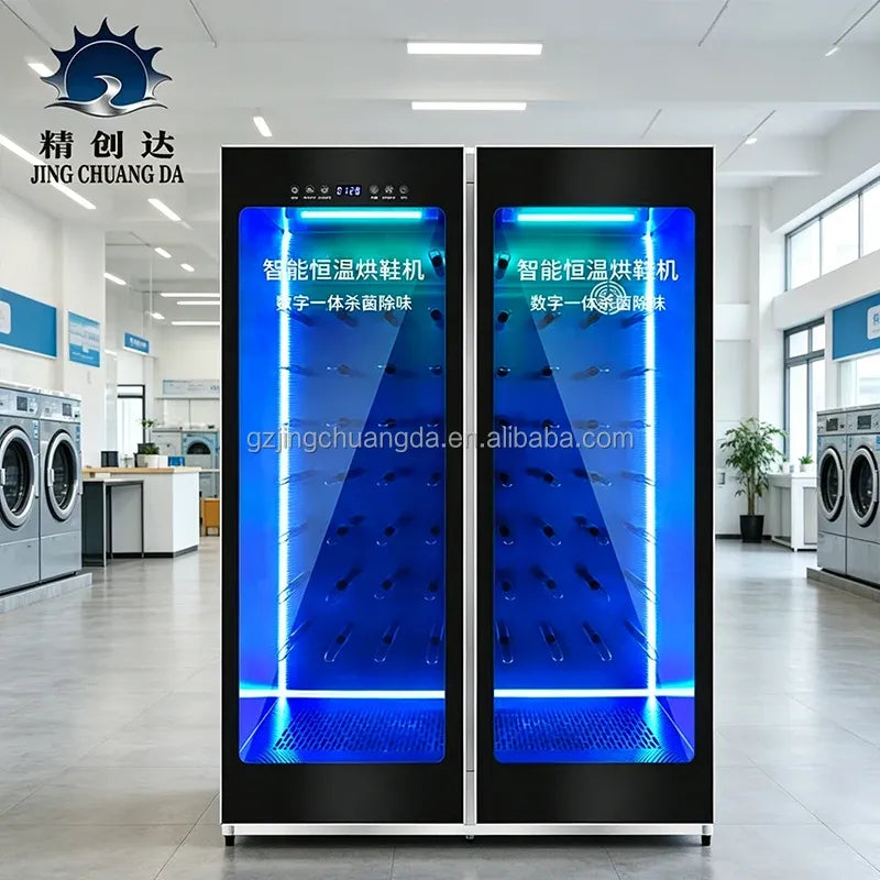 Commercial Stainless Steel Shoe Washer Dryer with 32 Paris Capacity