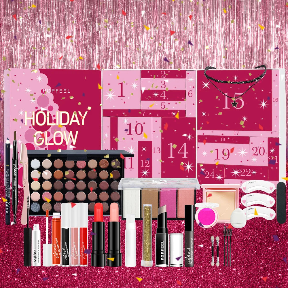 Christmas Countdown Gift Box All Saints' Day Makeup Sets for Holiday Gift POPFEEL ALL in ONE Professional Makeup Kit for Girl ALIBABA WOW003 Tidesmit