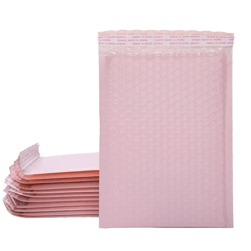 Shiny Blue Holographic Bubble Mailer Resealable Shipping Bags for Couriers Poly Material Plain Envelope for Gift Wrapping