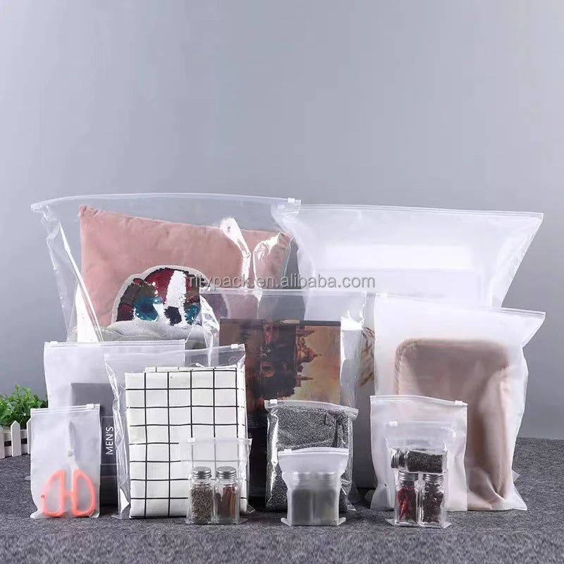 Zip Bags 100 Count 2 Mil Clear Zip Plastic Poly Bags with Resealable Lock Seal Zipper for Food Jewelry Clothing Small Business