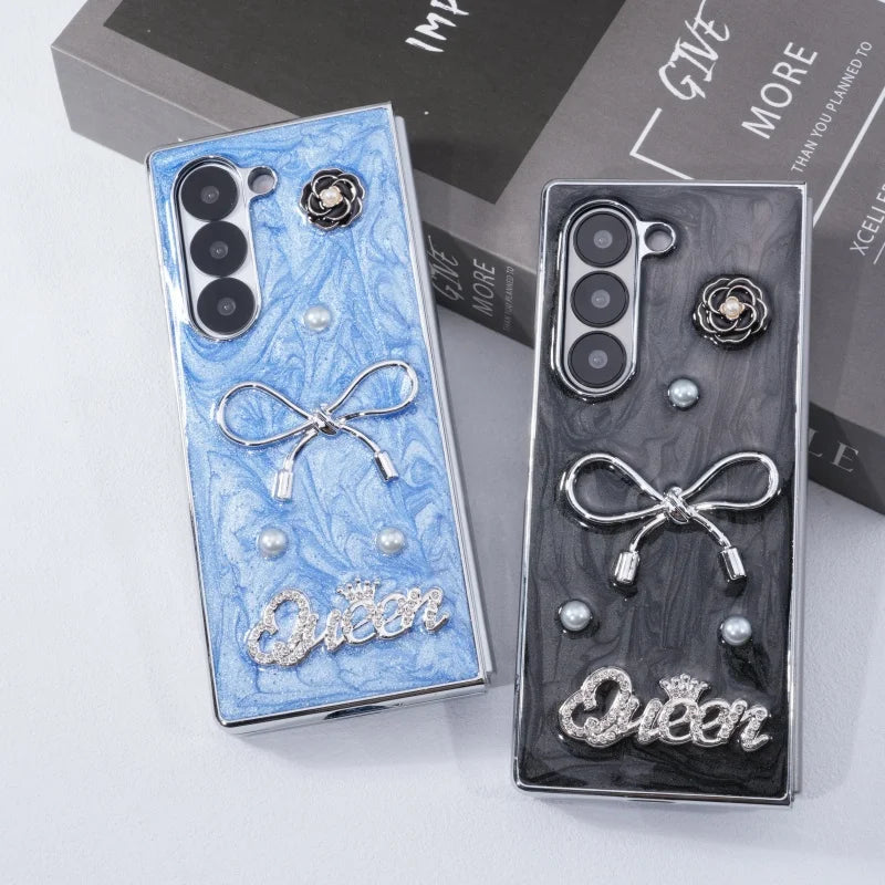 Dispensing Bow Glass Screen Protector Phone Case for Samsung Galaxy Z Fold 7/6/5/4 Tidesmit