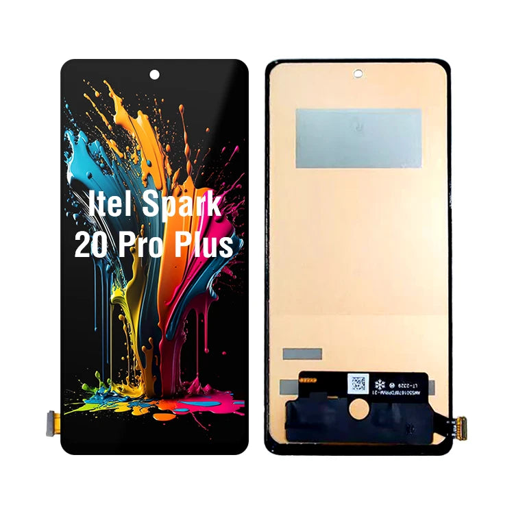 For Tecno Spark 20 Pro Plus Lcd Display Touch Screen Protector Digitizer With Frame Assembly Replacement for Tecno Phone Parts Tidesmit