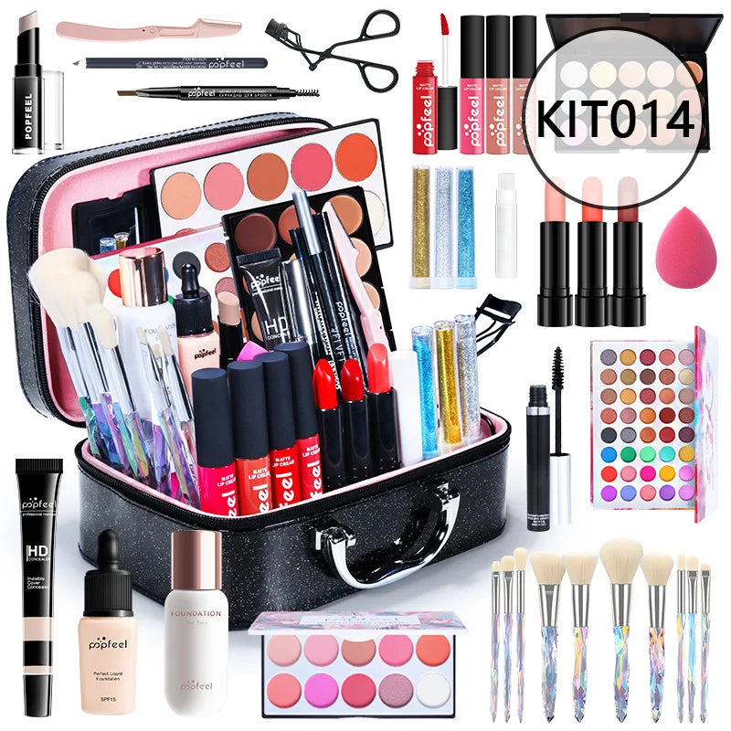 20 Styles New Arrival 20 Different Styles POPFEEL ALL in ONE Full Professional Makeup Kit for Girl ALIBABA KIT014 Tidesmit
