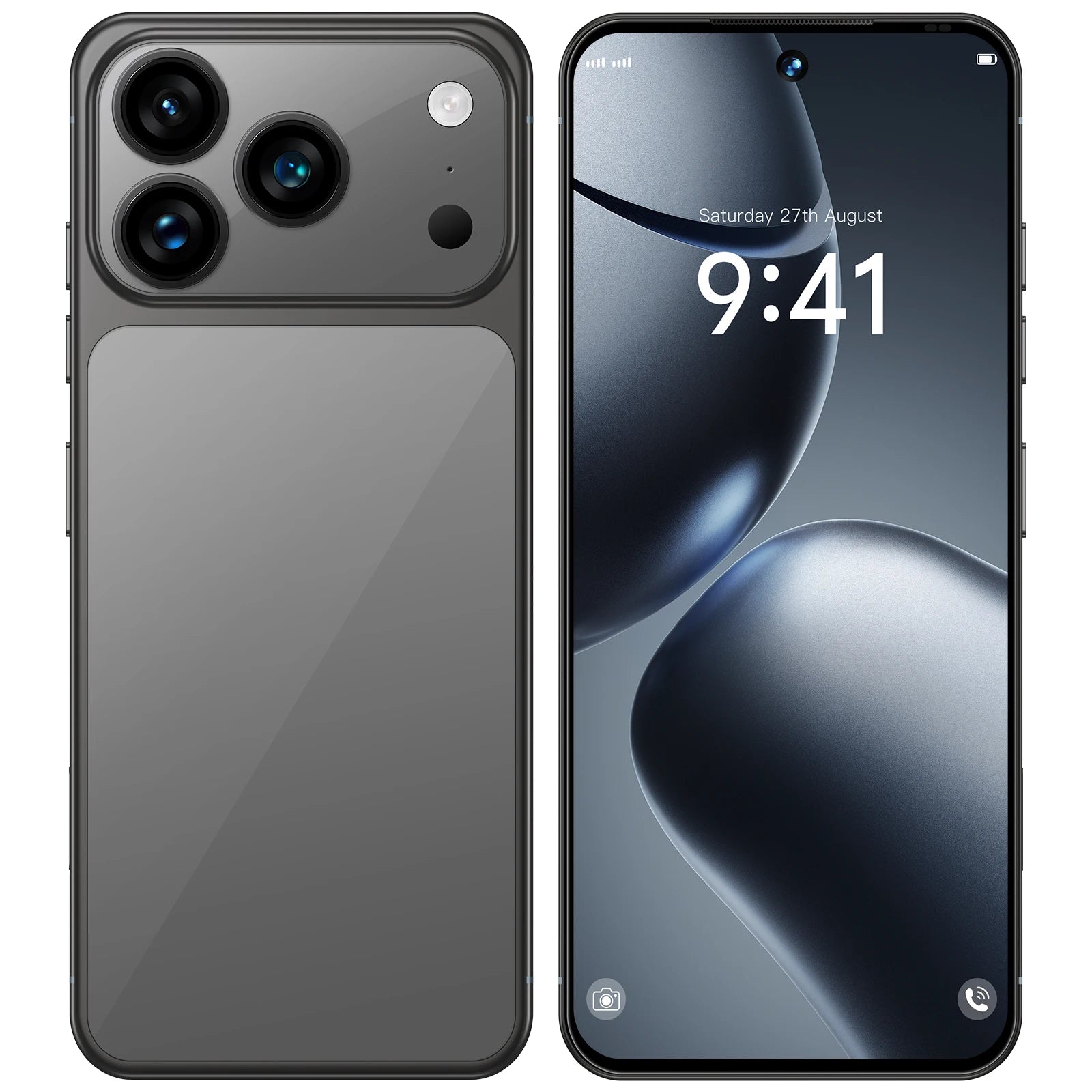 I17 17 Pro Max 5G smartphone with 7.3 inch display, 108MP camera, and 16GB RAM for high performance mobile gaming