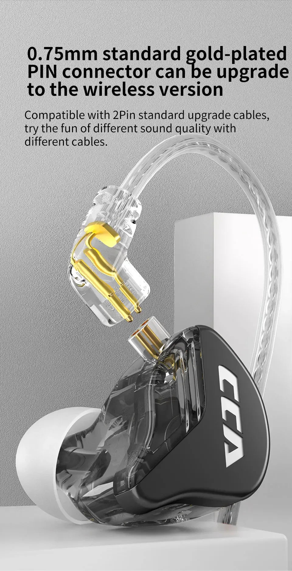 CCA CRA In-Ear Monitors | Dynamic Driver Wired Earbuds | Tidesmit Tidesmit