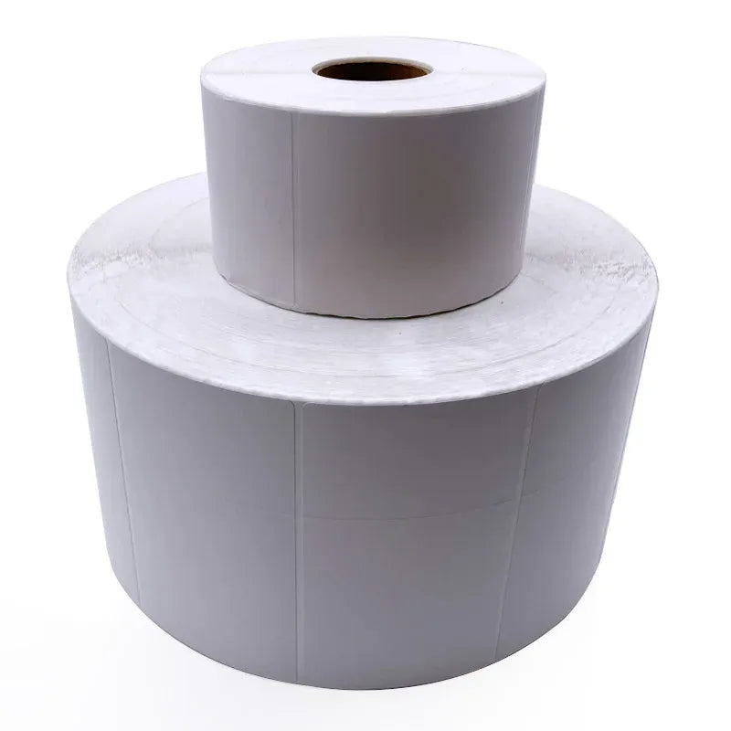 Thermal label roll on large reel core, adhesive shipping label sticker paper