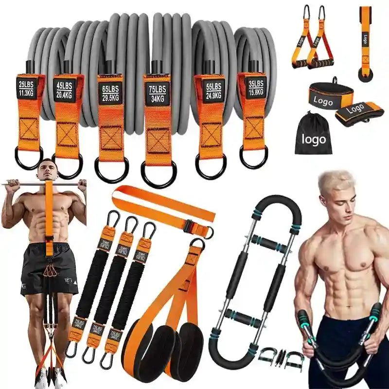 Resistance Bands Set - Durable Professional Home Gym Training Gear Tidesmit