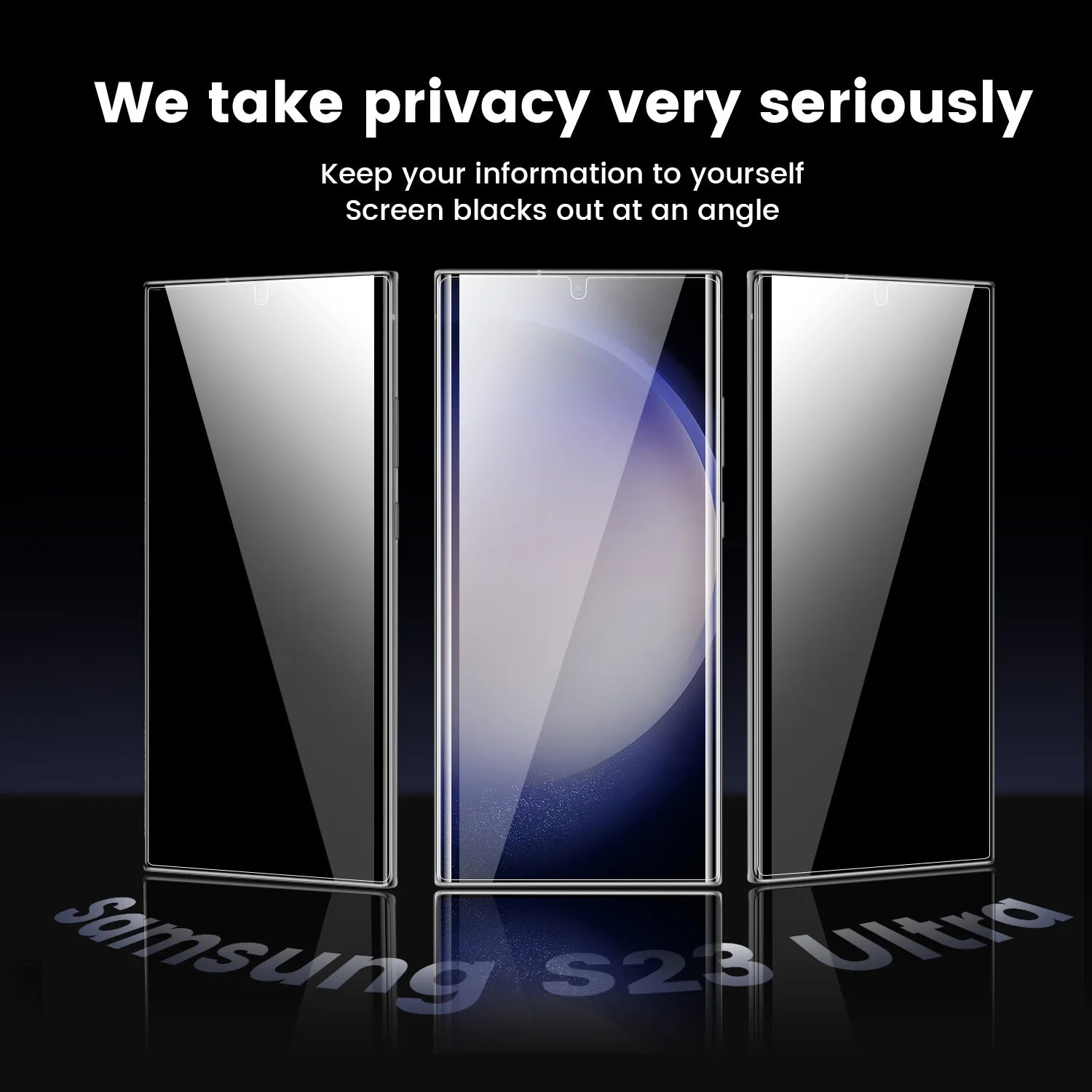 24u/S23/22/21+ Curved Surface HD Clear Ceramic Soft Film Screen Protector Pull-Free Cabin Anti-Fingerprint Anti-Scratch for Tidesmit