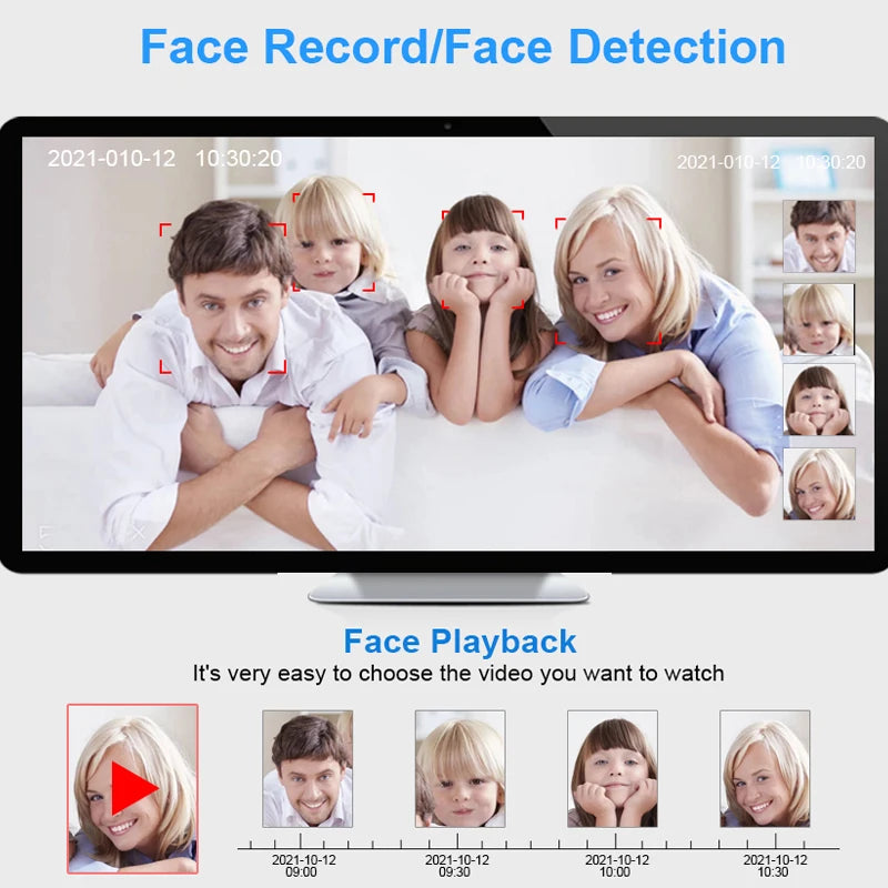Smar 8MP/5MP/4MP/3MP Outdoor POE IP Camera Support AI Face Detection Bulilt-in Microphone Outdoor Waterproof Metal Home Security