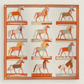 Luxurious 90*90cm Square Digital Abstract Art Animal Printed Silk Scarf Gift Specially Designed for Elegant Individuals