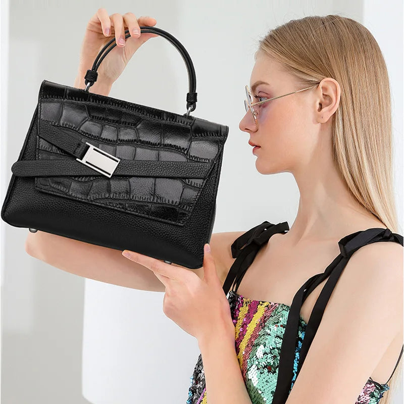 Hot Selling Fashion Genuine Leather Designer Crossbody Luxury Purse Hand crocodile Bags Ladies Tote Luxury Women's Handbags