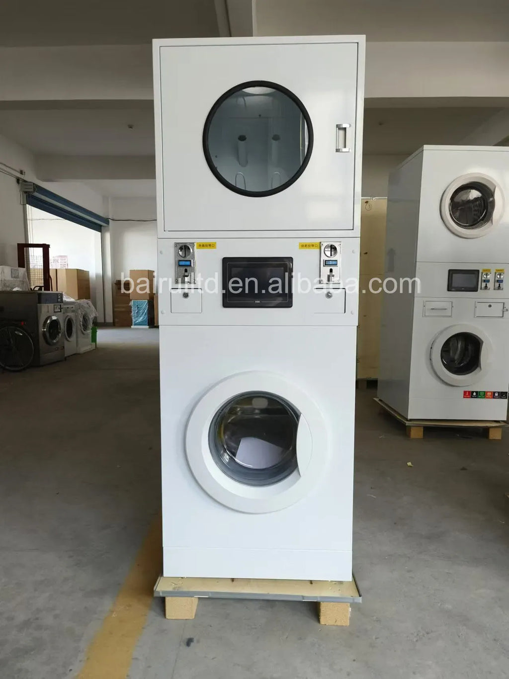 Commercial Coin-Operated Stack Shoe Washer and Dryer Machine