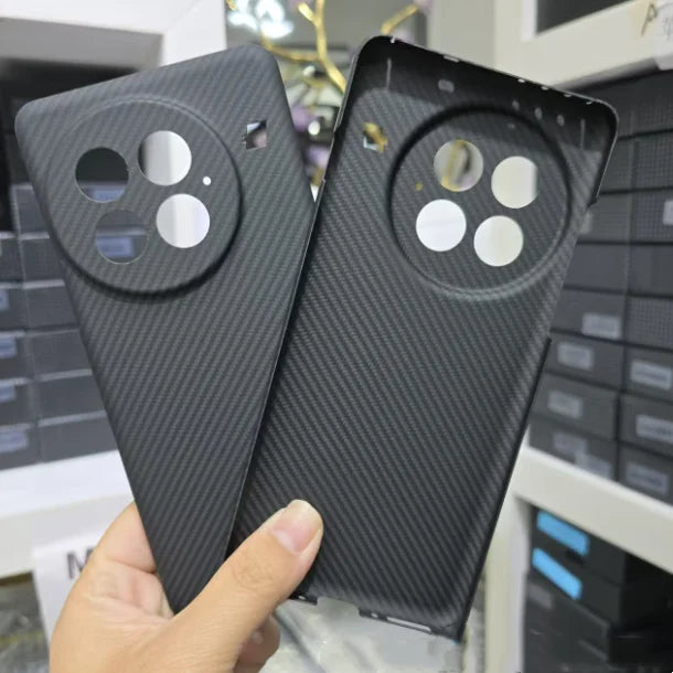 High Quality Custom Phone Shell Ultra-Thin Aramid Fiber Mobile Phone Cases for oneplus 13 case mobile phone case fine hole fine grain matte black OPP Bag case for 1+ Oneplus 13 Tidesmit
