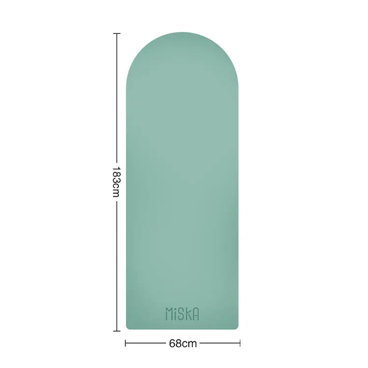 Customization Eco Rubber Pu Yoga Mat Home Yoga Gym Fitness Accessories Oval Yoga Mat Mustard Green 4.5mm Tidesmit