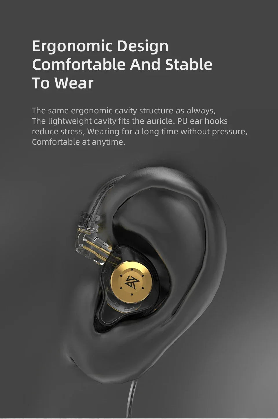 KZ edx pro Headset Dynamics in the Ear Monitor Hifi Wired Headset Bass Stereo Game Music Headset Noise Cancellation Headset Tidesmit