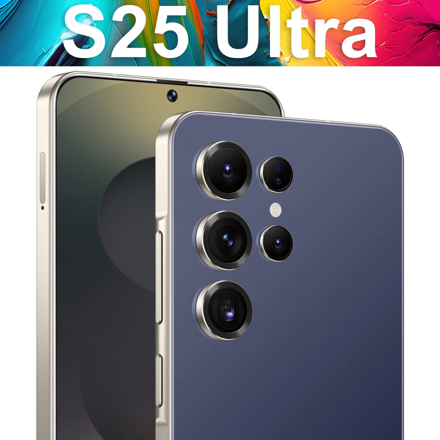 Smart Phone 2025 Cellphone S25 Ultra 7inch Unlocked Dual Card 5G Phones Android 14.0 Mobile Phones - Tidesmit