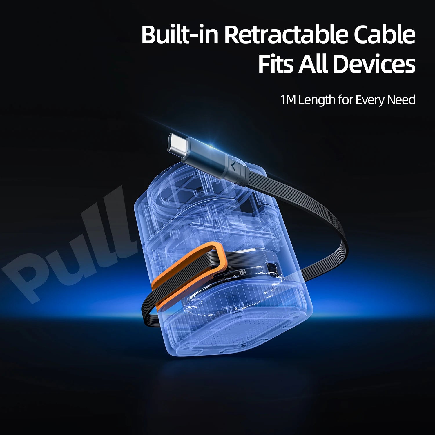 Multifunction Charger 5-in-1 Foldable Magnetic Wireless Charger With Built-in Cable Perfect for Bedroom/Office (OEM Support) Tidesmit