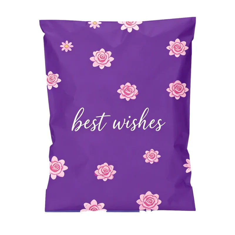 Waterproof Tear-Resistant Poly 3mil Thick Shipping Bags for Clothing Cute Mailing Envelopes Self-Seal Copperplate Printed