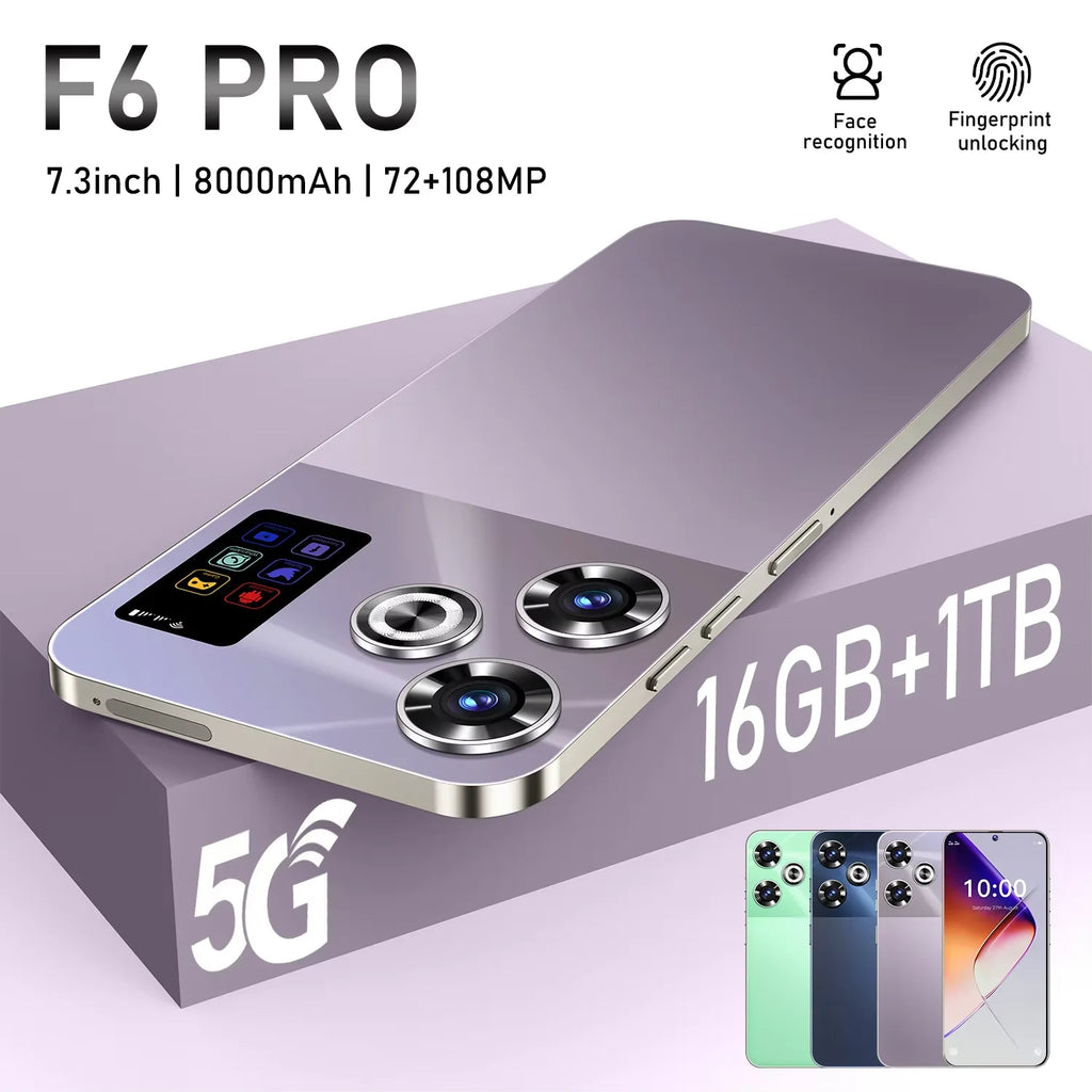 Tidesmit 5G Smartphone 16GB RAM 1TB AMOLED Display Unlocked Mobile Tidesmit