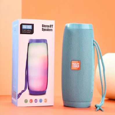Bluetooth Speaker -Shenzhen TG157 Blue Tooth Column Box Desktop Table Speaker Waterproof Portable Outdoor Super Bass Loud Speakers With LED TG 157 My Store