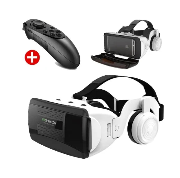 2024 G06EB Original VR 3D Glasses Wireless Rocker Cardboard Headset Helmet for IOS Android AR Hardware for Virtual Reality Tidesmit