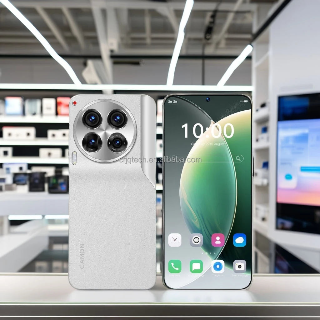 TECHNO NEW Original Camon 30 Pro Folding Mobile Phone James Business Dual-screen 108MP 5G Smartphone  865 Red Cowhide 12+512g - Tidesmit