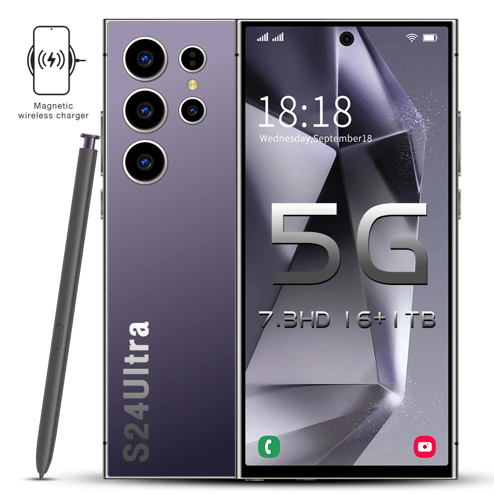 Hot Selling S24 ULTRA Original 16GB+1TB 50MP+108MP Multi Function Full Screen Mobile Phones 5g Mobile Smart Phone - Tidesmit