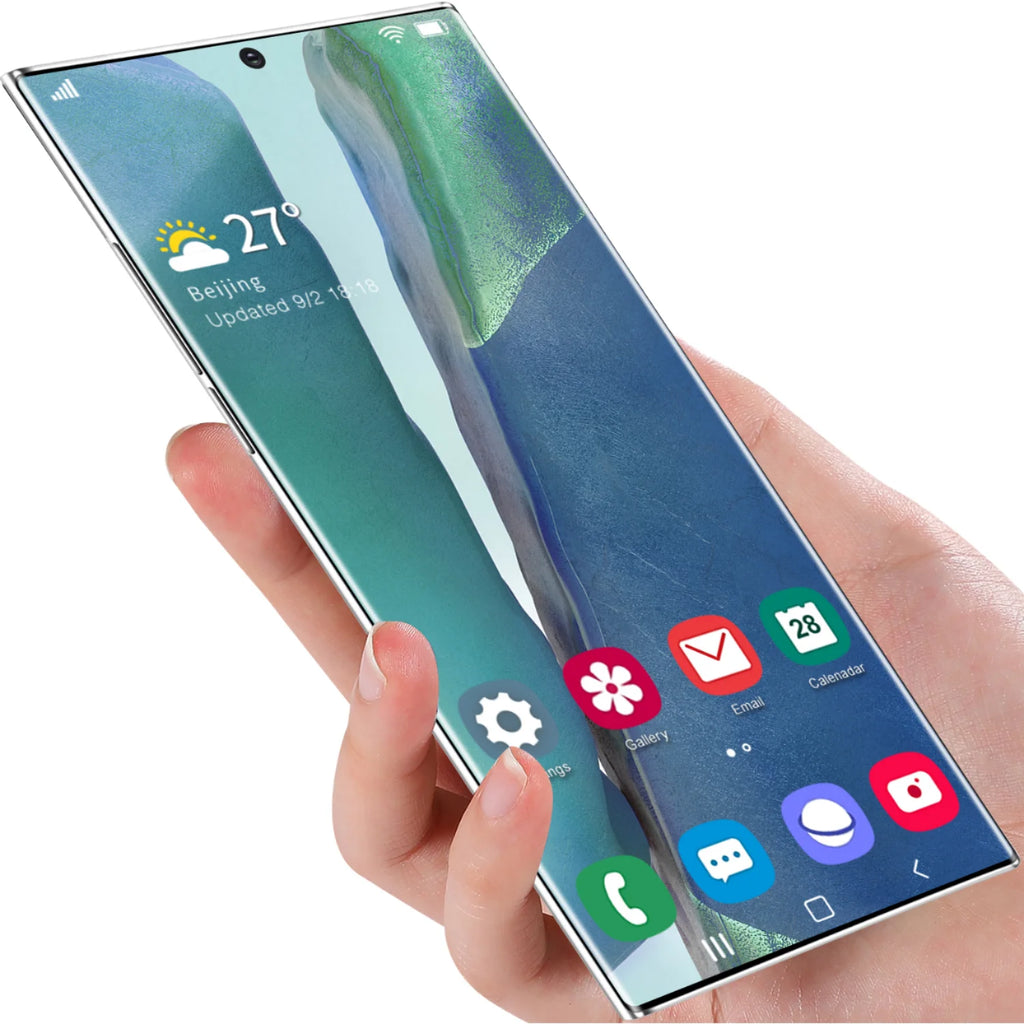 Close-up of Tidesmit 2025 Ultra smartphone showing sleek metallic edges, tactile buttons, and charging port details.