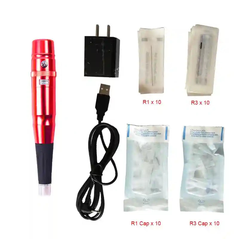 Tidesmit PMU Machine for Permanent Makeup - Precision Lip & Brow Pen Permanent Makeup Machines RED Tidesmit