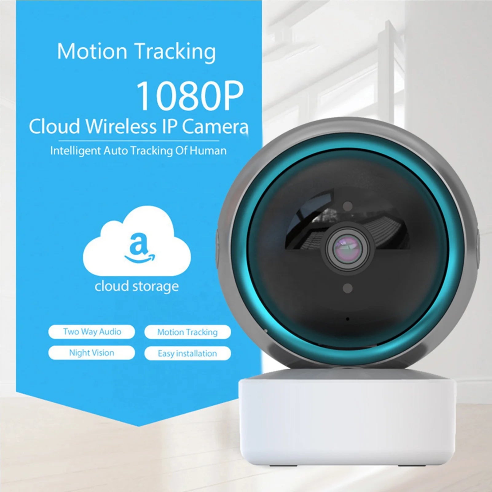 Sunivision 2/3/5 Mp WiFi Camera Ptz Camera 4k Baby Monitor with Two Way Audio Night Vision Auto Tracking Motion Detection Tidesmit