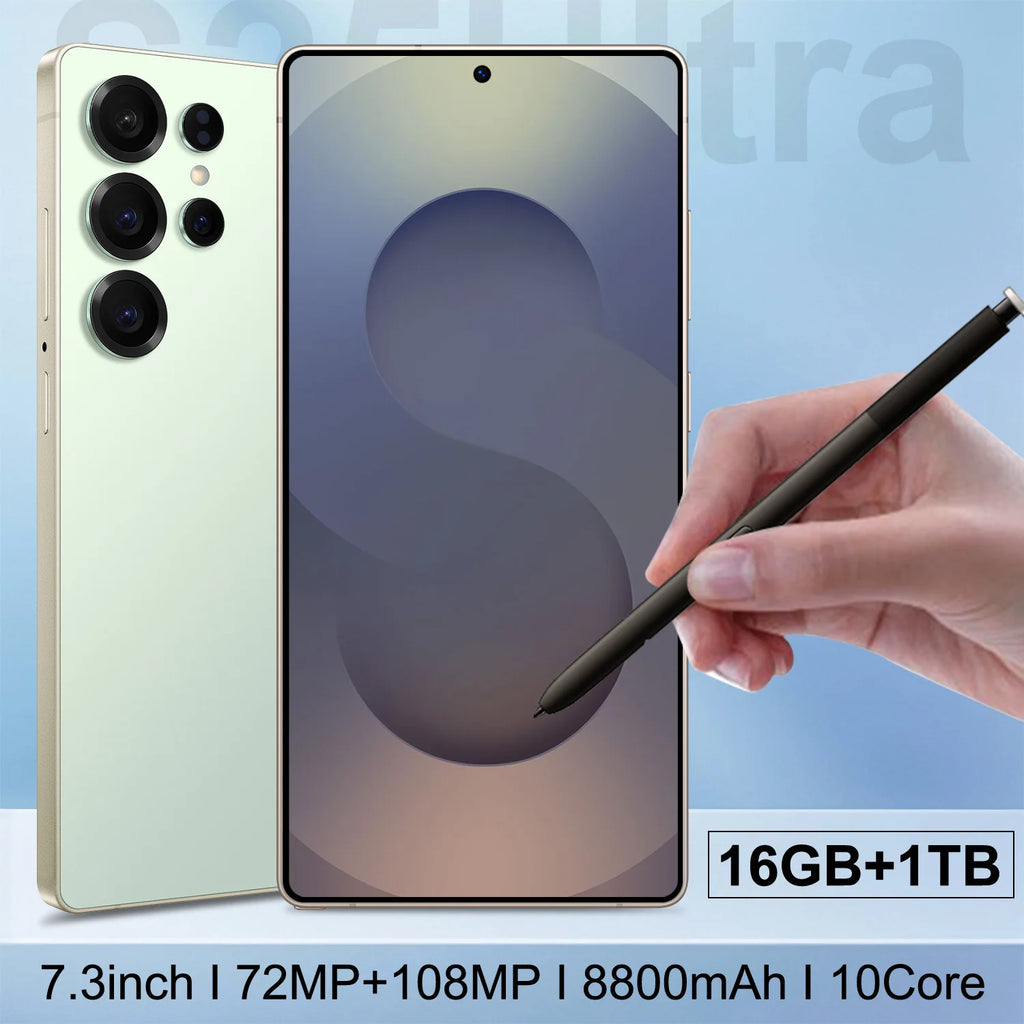 S25 Ultra 7.3-inch 5G smartphone with 16GB RAM 1TB storage unlocked Android 14 global version dual SIM gaming phone