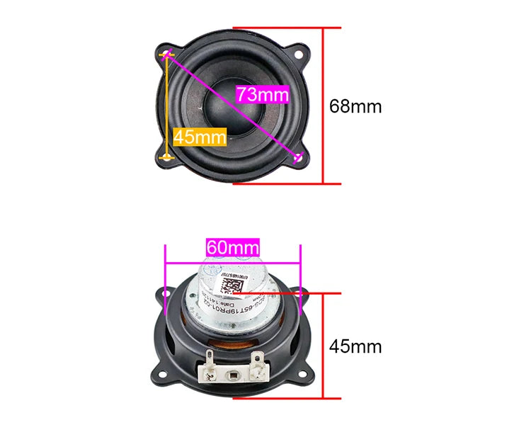 2.5 INCH 15W For Pill XL Speaker Woofer Full Range Neodymium Portable Speaker Car CD Amplifier Speaker Buletooth Rusty