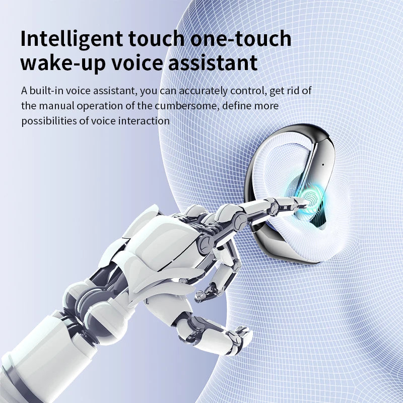 YYK-Q102 Ear Hook Earbuds Sports Earphones with LED Indicator Sleek Metal-painted Charging case and ENC Call Noise Reduction Tidesmit