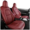 High-End Custom Napa Leather Car Seat Covers Full Set for Tesla Model 3/Y/S/X Wholesale Interior Accessories Elegant Protector