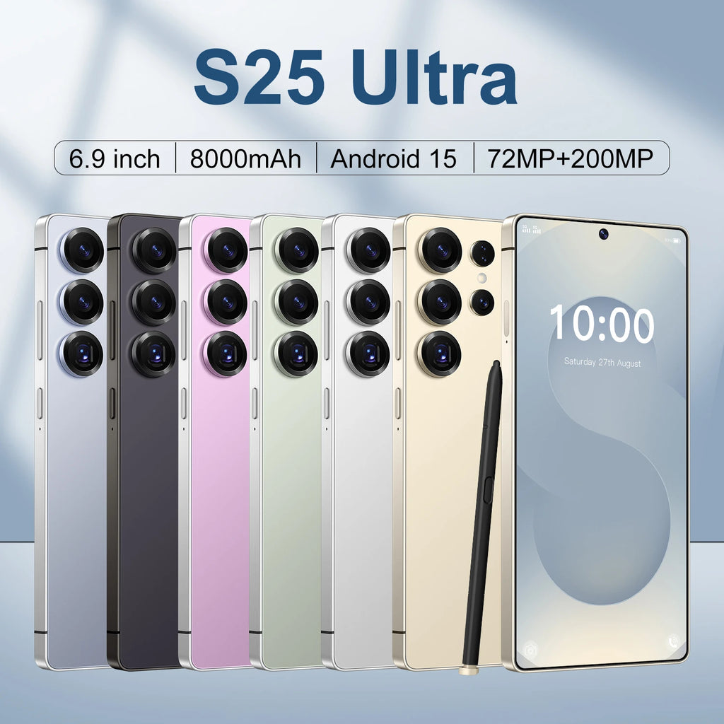 S25 Ultra 5G Smartphone 16GB RAM 1TB Storage AMOLED Display Tidesmit
