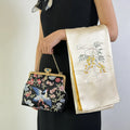 Premium Silk Scarf with Hand Embroidery Decoration