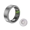 Smart Ring SR06 5ATM Silver Gold Fitness Tracker App Control Heart Rate Blood Oxygen Pressure Sleep Step Distance Monitor for Space gray with Case charging SR06 Tidesmit