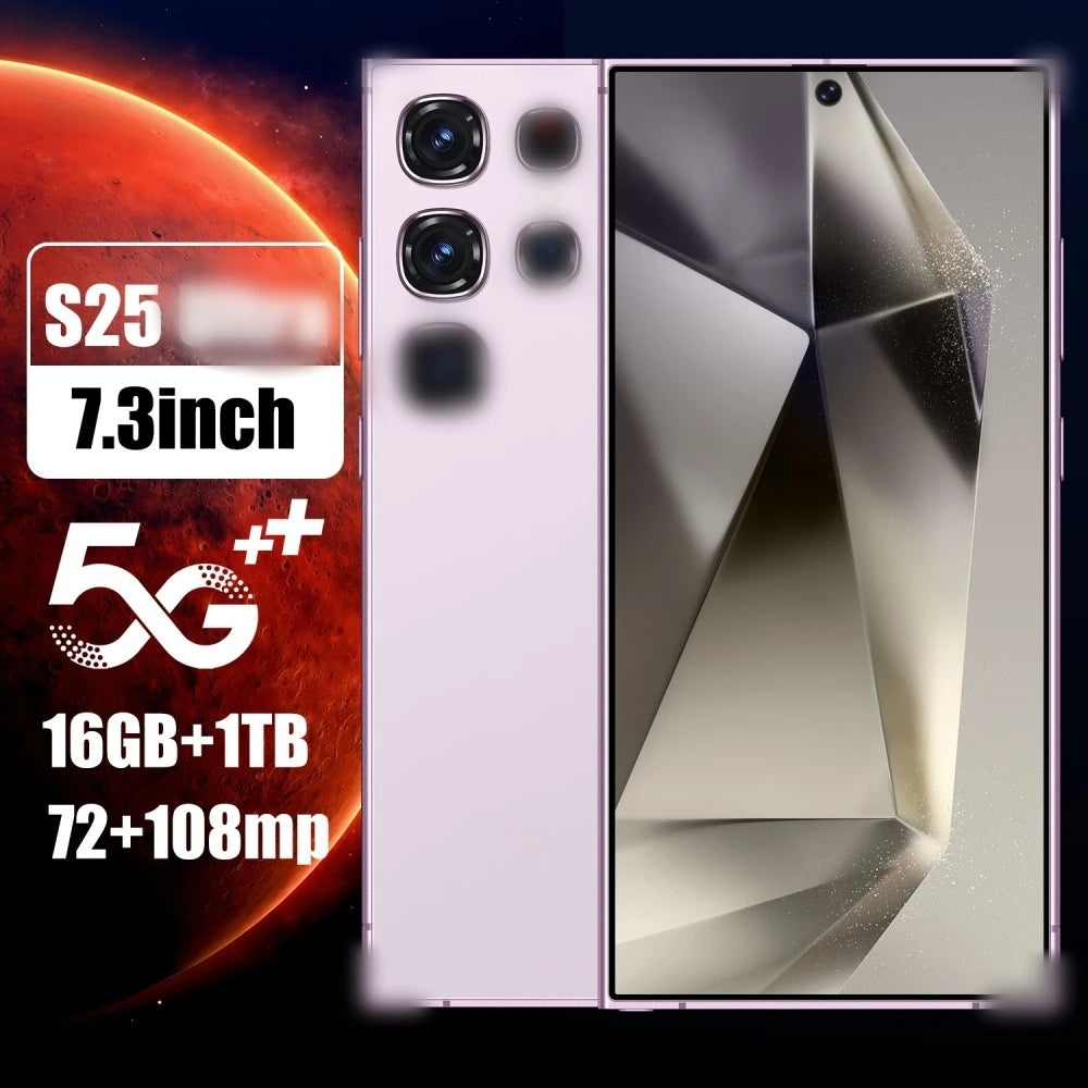 Hot Selling RTS S25 Original 16gb+1tb 72MP+108MP Face Unlock Full Display Android 14 Cell Phone Smart Mobile Phone 7.3inch - Tidesmit