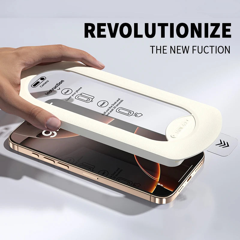 ultraGlass TOP 9H Glass for iPhone Screen Protector Tempered Glass (Longest Durable) for Full Coverage Easy Installation Tidesmit