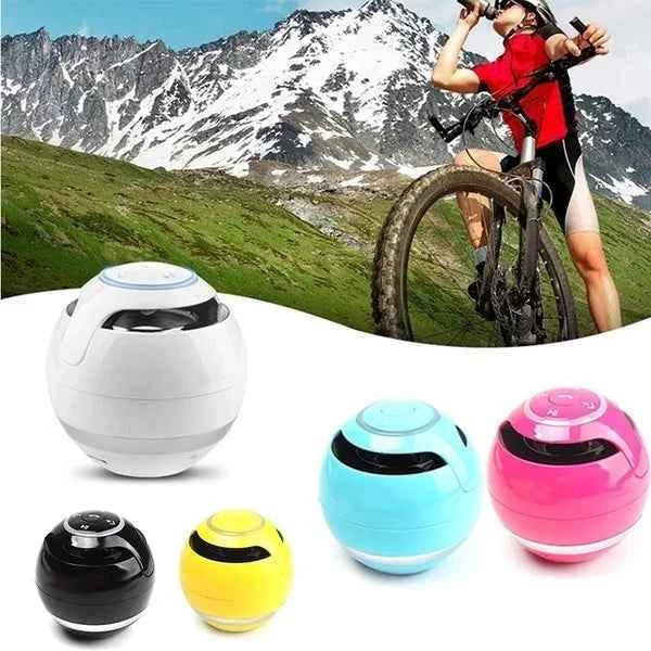 2024 Dropshipping Shopify Hot Factory Price Led A18 Ball LED Mini Bass Portable Wireless BT Speaker with FM Radio TF Mic USB Yellow My Store